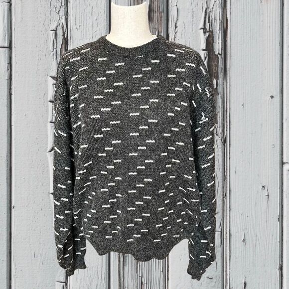 NWT Permit Mens Crew Neck Sweater Charcoal Gray/Ivory Size XL - Picture 10 of 12